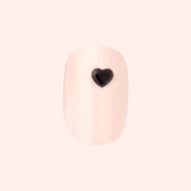 Puffy Vampy Heart - Press-On | Extra Short | Squoval - Image 2