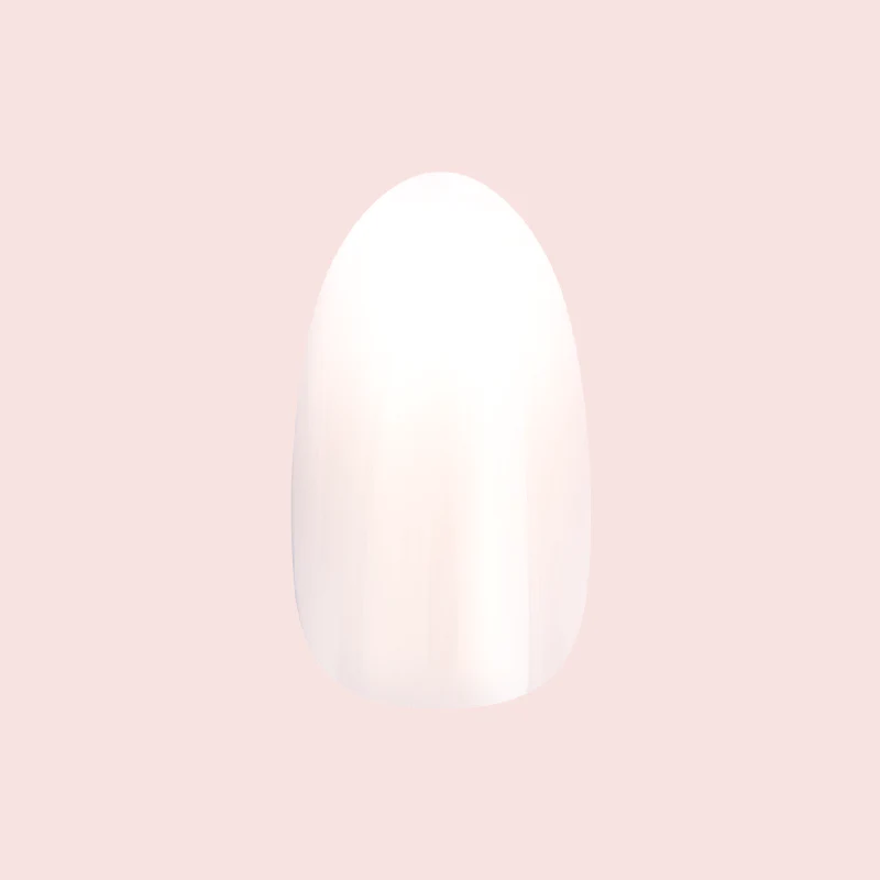 Pure White Syrup Gradient - Press-On | Medium | Oval - Image 2