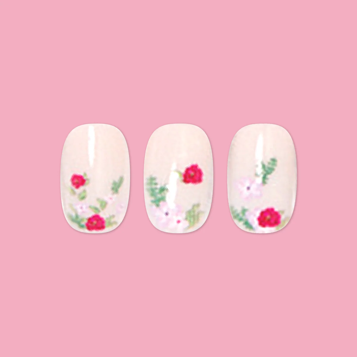 Rose Bouquets - Press-On | Short | Squoval - Image 2