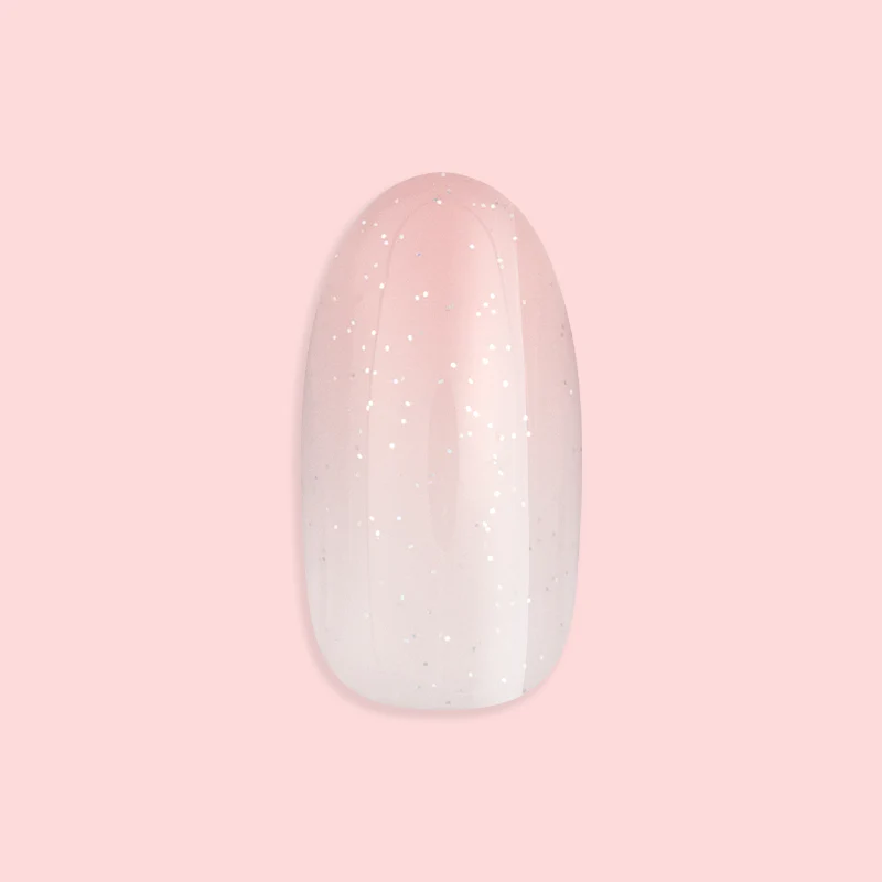 Rose Gradient Shimmer - Press-On | Medium | Oval - Image 2