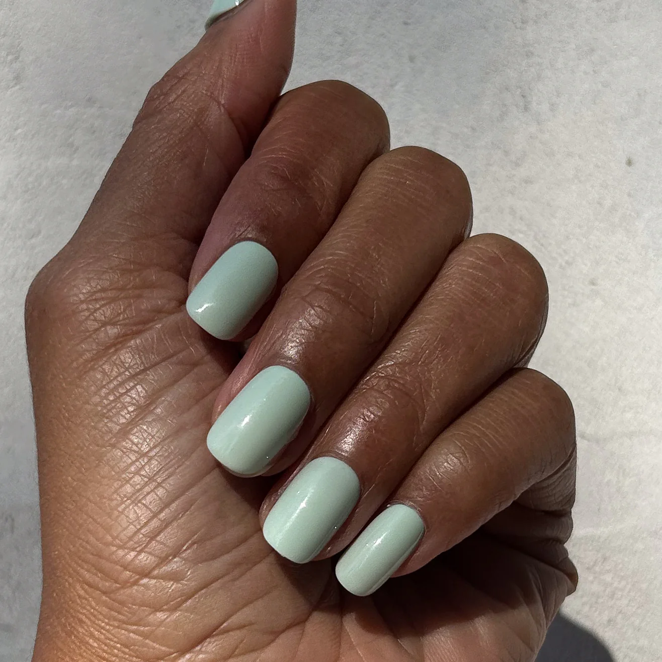 Seafoam | Short | Squoval - Tab Press-On - Image 7