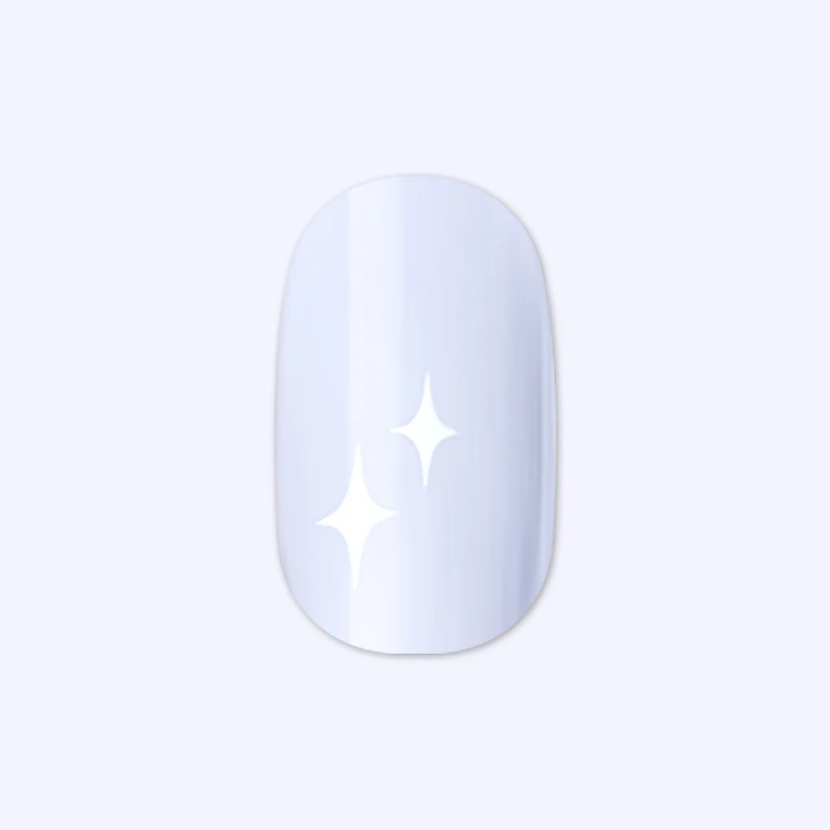 Sparkle Accent | Short | Round - Tab Press-On - Image 2