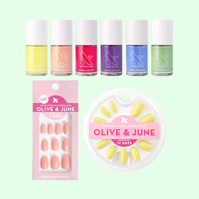 Summer Polish & Press-on Set