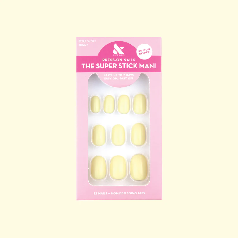 Sunny | Extra Short | Round - Tab Press-On