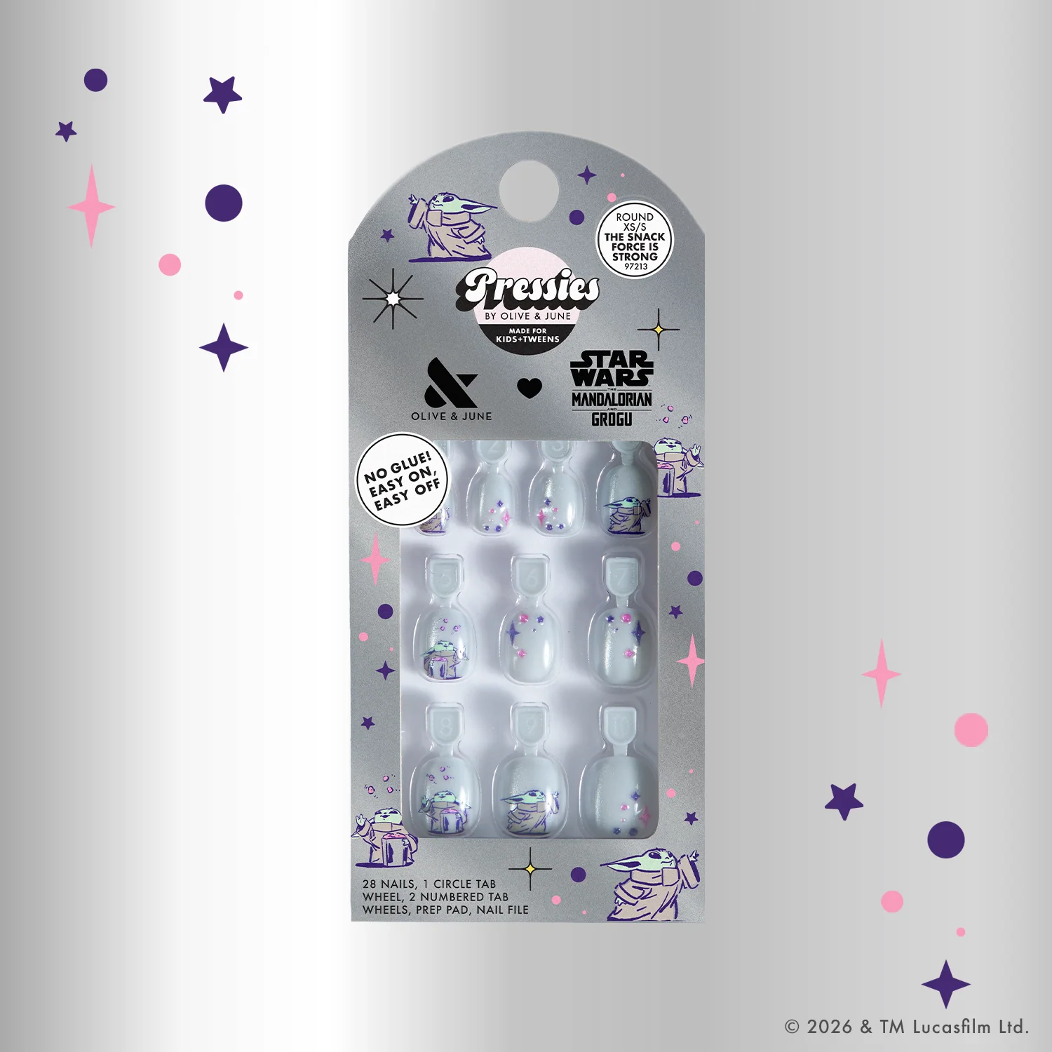 The Snack Force is Strong  - Pressies | Extra Short Short | Round - Image 3