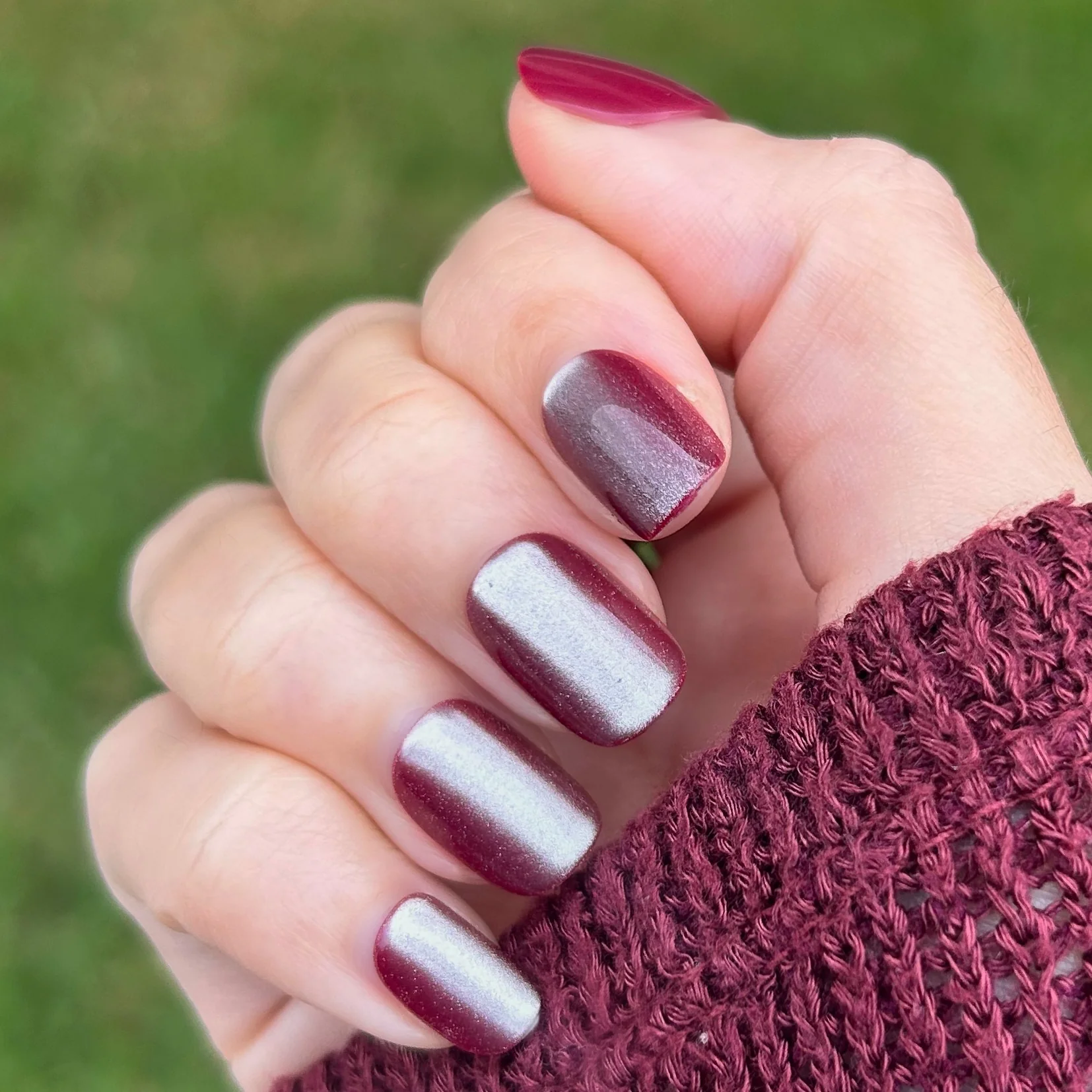 Velvet Berry - Press-On | Extra Short | Squoval - Image 3